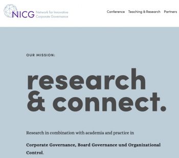 NICG Booklet “Future Governance Management”